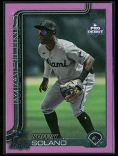 2025 Topps Pro Debut Yoffry Solano Pink Foil /199