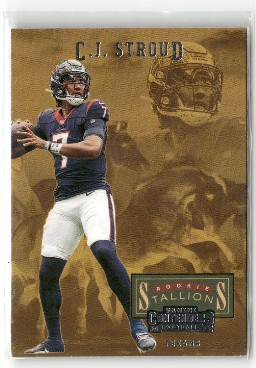 2023 Panini Contenders #6 C.J. Stroud Rookie Stallions RC TEXANS