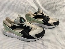 Nike Air Huarache Run GS White Mint Foam Green Black 654275-116 12C children  s