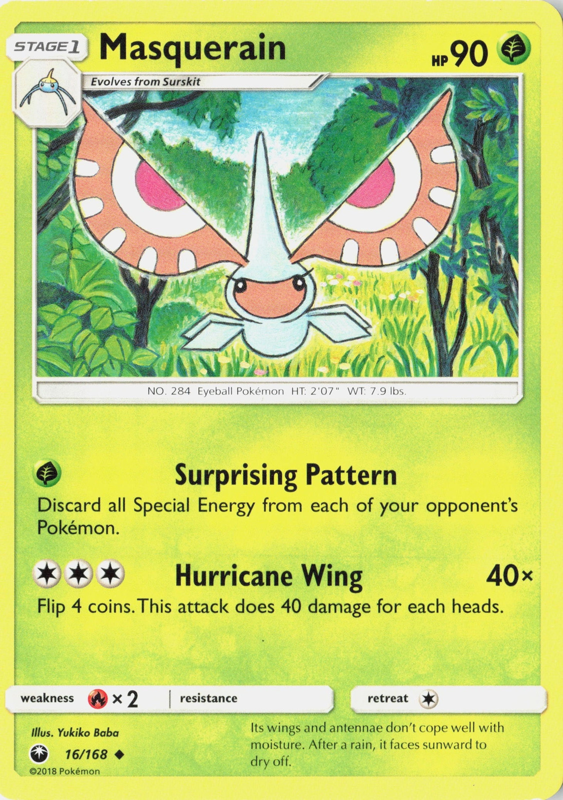 Masquerain 16/168 Celestial Storm Common LP Pokemon TCG