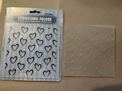 Craft Sensations Prägefolder Embossing Folder Herzen