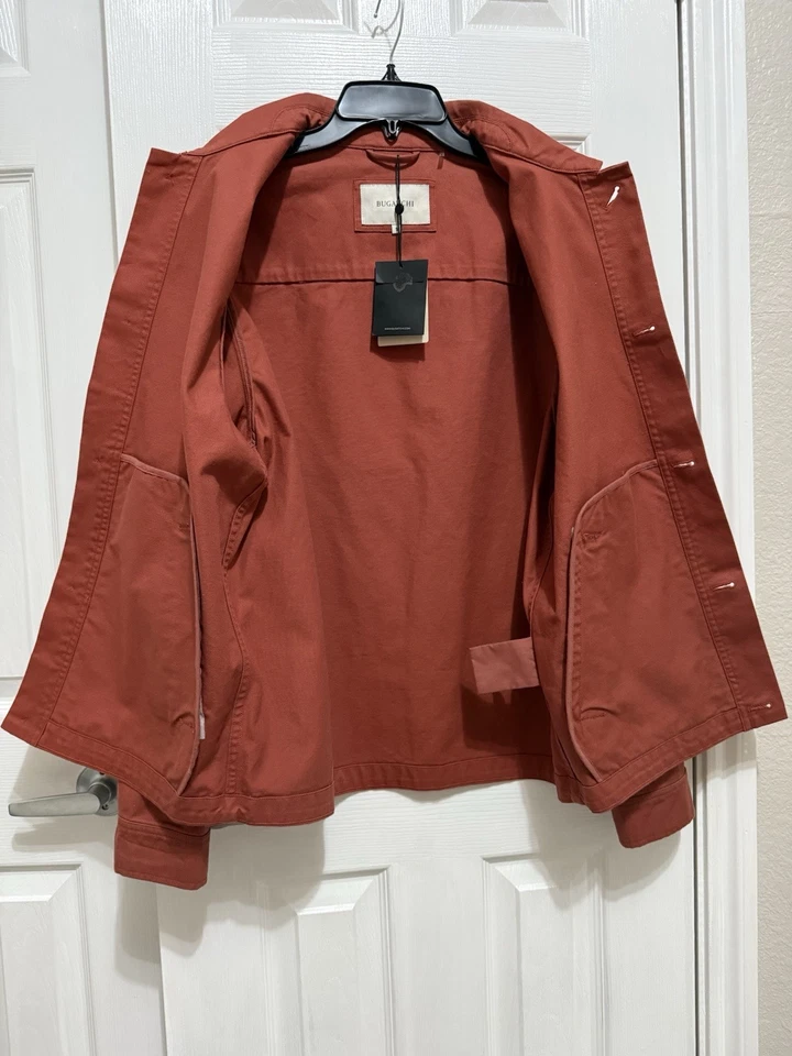 Bugatchi Blouson Jacket In Sienna Color (Size S). - Image 3 of 4