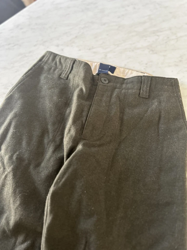 Pantalón Gap Vintage Años 90 Mujer Mezcla Lana Verde Oliva Talla 4 Foto 2 de 4