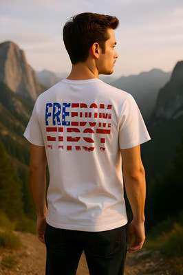 Patriotisches Freedom First Shirt | USA Flagge Design |  Werte & Unabhängigkeit