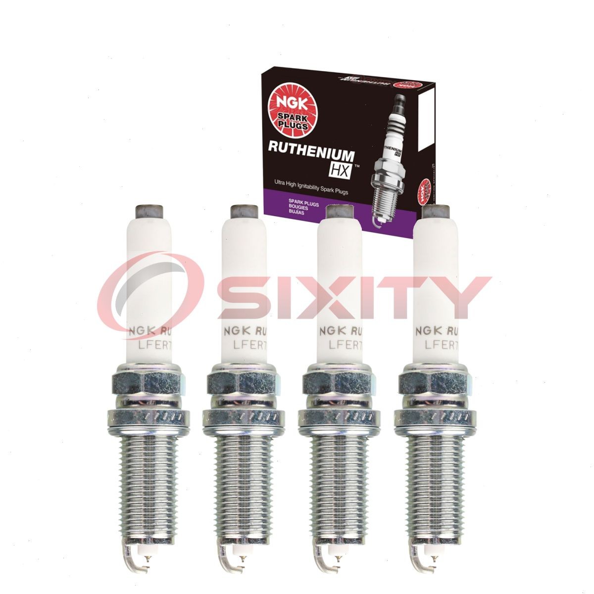 4 pc NGK Ruthenium HX Spark Plugs for 2017-2019 Audi Q7 2.0L L4 Ignition hx