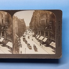 Vienna Stereoview 3D C1900 Real Photo Austria Horse Drawn Traffic Kartner Str
