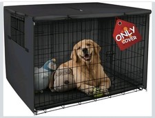 Explore Land Universal Pet Kennel Cover Heavy Duty Polyester Sunshade Blk Sz M