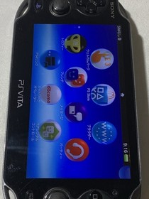 4717 PlayStation PS Vita PCH-1100 Crystal Black Good TESTED