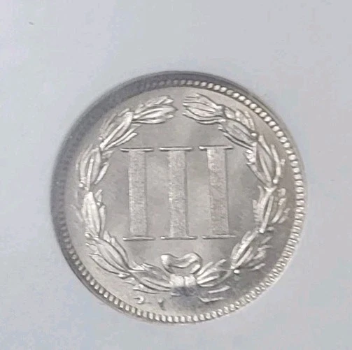 1880 3 THREE CENT NICKEL-SCARCE! NGC PF 65- PROOF- SATINY SURFACES! - Image 4 of 4