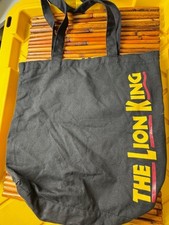 Disney The Lion King Broadway Musical Mufasa Simba Canvas Tote Bag Black