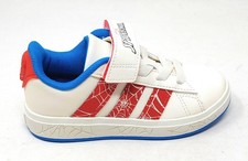 Adidas Grand Court Spiderman scarpa JS0778 bianco/rosso sneaker per bambino