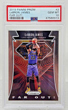 2019 Panini Prizm Far Out LeBRON JAMES Basketball Card PSA 10 GEM MINT Pop 176