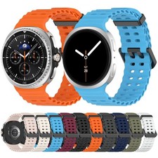 Silicone Ocean Band for Samsung Galaxy Watch8 40mm 44mm Classic 46mm Watch Strap