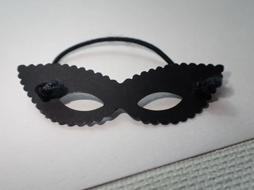 Vintage Barbie Doll Masquerade Black Mask NICE