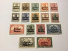 old stamps  BAVARIA   x  16 optd 1919 set