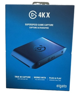 Elgato 4K X - 4K144 HDR10 External Capture Card  for Switch, PS5, XBOX - NEW