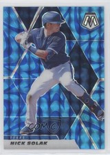 2021 Panini Mosaic Reactive Blue Mosaic Prizm Nick Solak #104 2l4