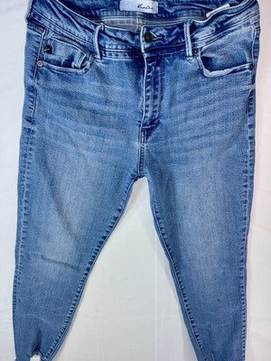 Kancan Stretch Button Fly Skinny Jeans Distressed Womens 11/29 KC7147M