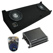 2007-2013 Chevy Silverado Crew Cab Truck Harmony F124 Dual 12" Sub Box & CXA8001