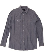 CREW CLOTHING Mens Classic Fit Shirt Medium Blue Cotton DR10