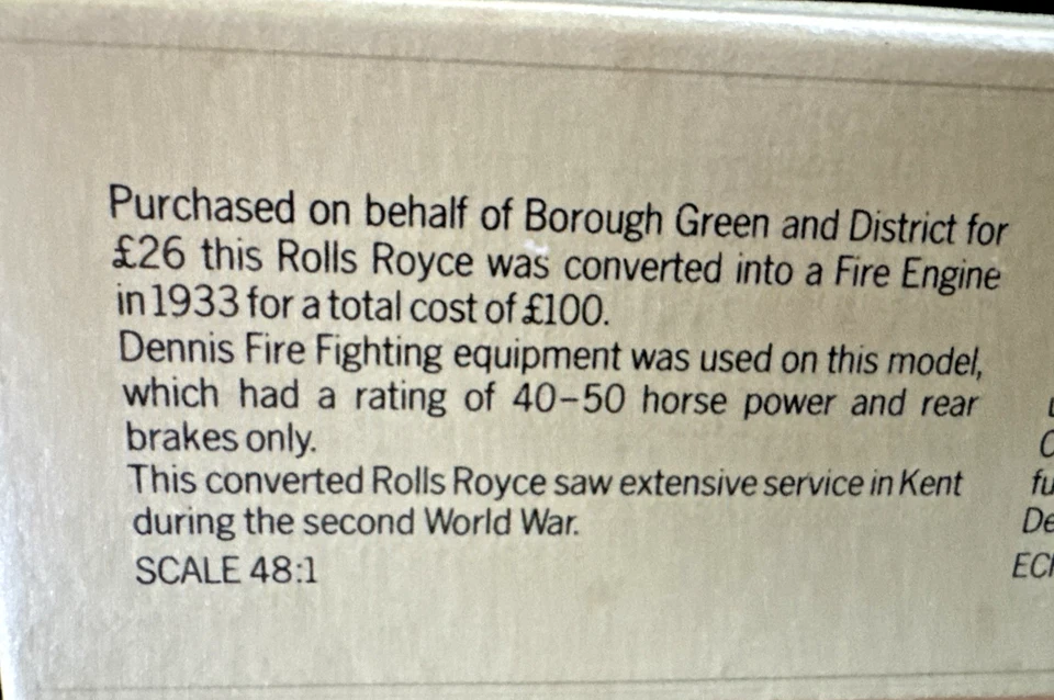 Matchbox Models of Yesteryear Y-6 & Y-7 1920 Rolls Royce Fire Engine rarer model - Image 3 of 4