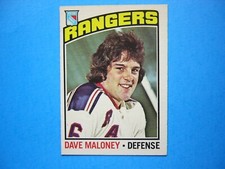 1976/77 O-PEE-CHEE NHL HOCKEY CARD #181 DAVE MALONEY ROOKIE EX/NM NM SHARP!! OPC