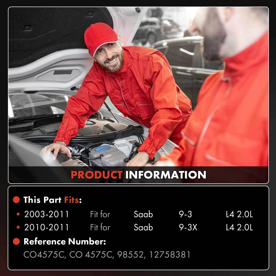 Compresor de aire acondicionado con polea de 5 ranuras para Saab 9-3 2003-2011 9-3X 2010-2011 2,0 L Foto 2 de 4