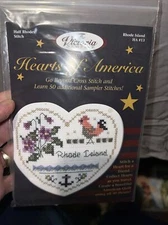 Victoria Sampler Heart of America Rhode Island HA 13 Cross Stitch Embroidery Kit