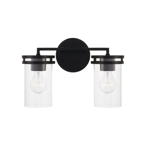 HomePlace Lighting 148721MB-539 Fuller Transitional Clear Glass Cylinder Vani... - Picture 5 of 6