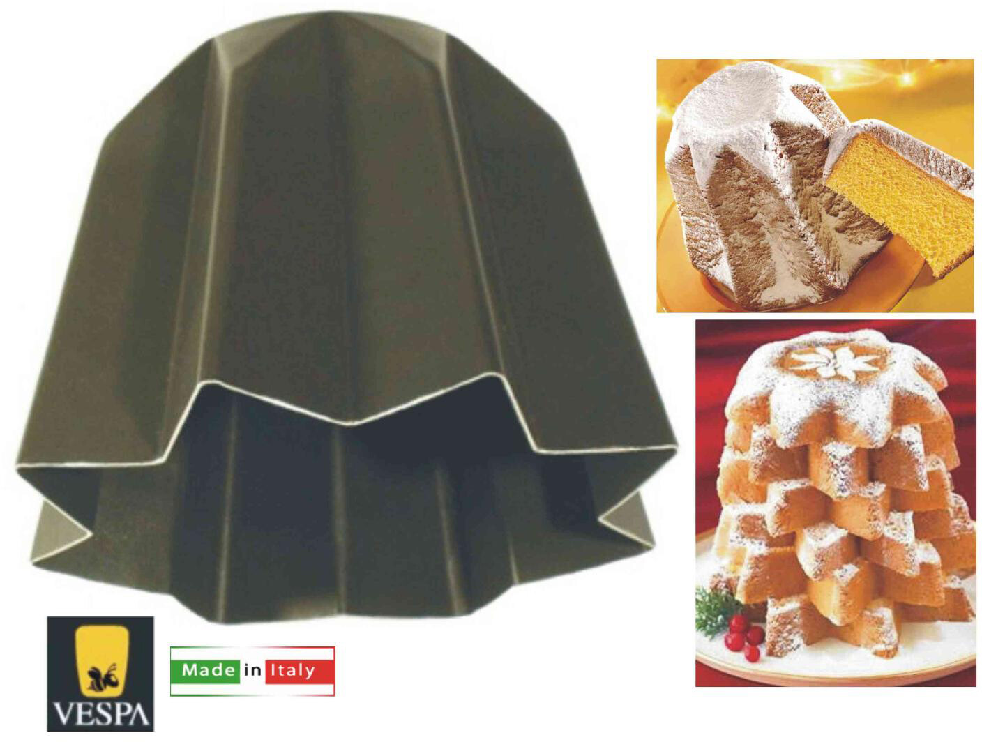 Vespa Forma Pandoro Antiaderente Gr.800 cm 22x15.8h 19852