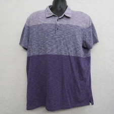 Marc Anthony Shirt Mens 2XLarge Purple Short Sleeve Slim Fit Casual Preppy