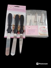 Image of Tala Set Of 3 Spatulas And Tala STEEL Quality Icing Set 5 Nozzles +Free GIFT