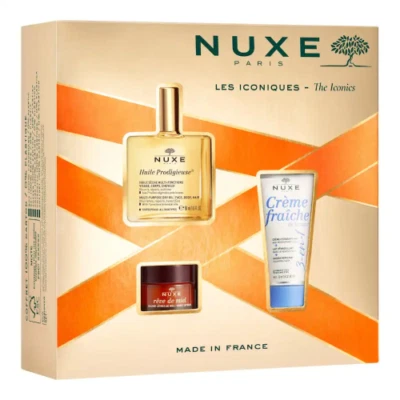 Nuxe Les Iconiques Boîte De Routine Beauté Visage Et Corps Avec 3 Produits - Photo 1/3