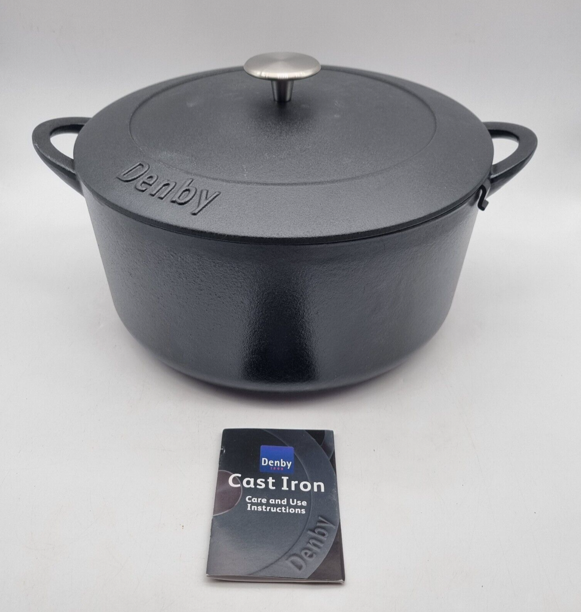 Denby Cast Iron Large 30cm Dutch Oven Casserole Dish Brand