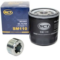 ÖLfilter SM110 + ÖLablassschraube FüR Alfa Romeo 164 Fiat Uno Punto Lancia Delta