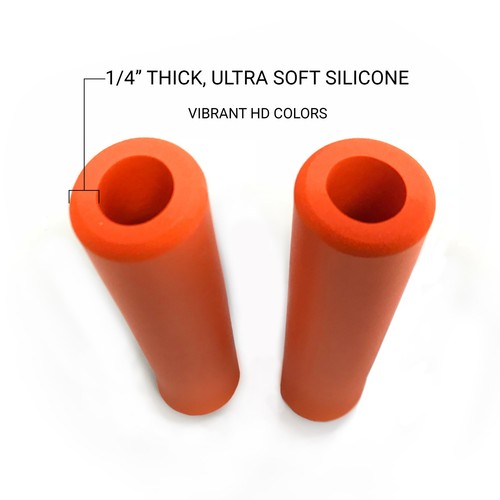 Soft Ergo Bicycle Closed Cell Sponge Bike Handlebar Grips ¼” Thick - Picture 3 of 10