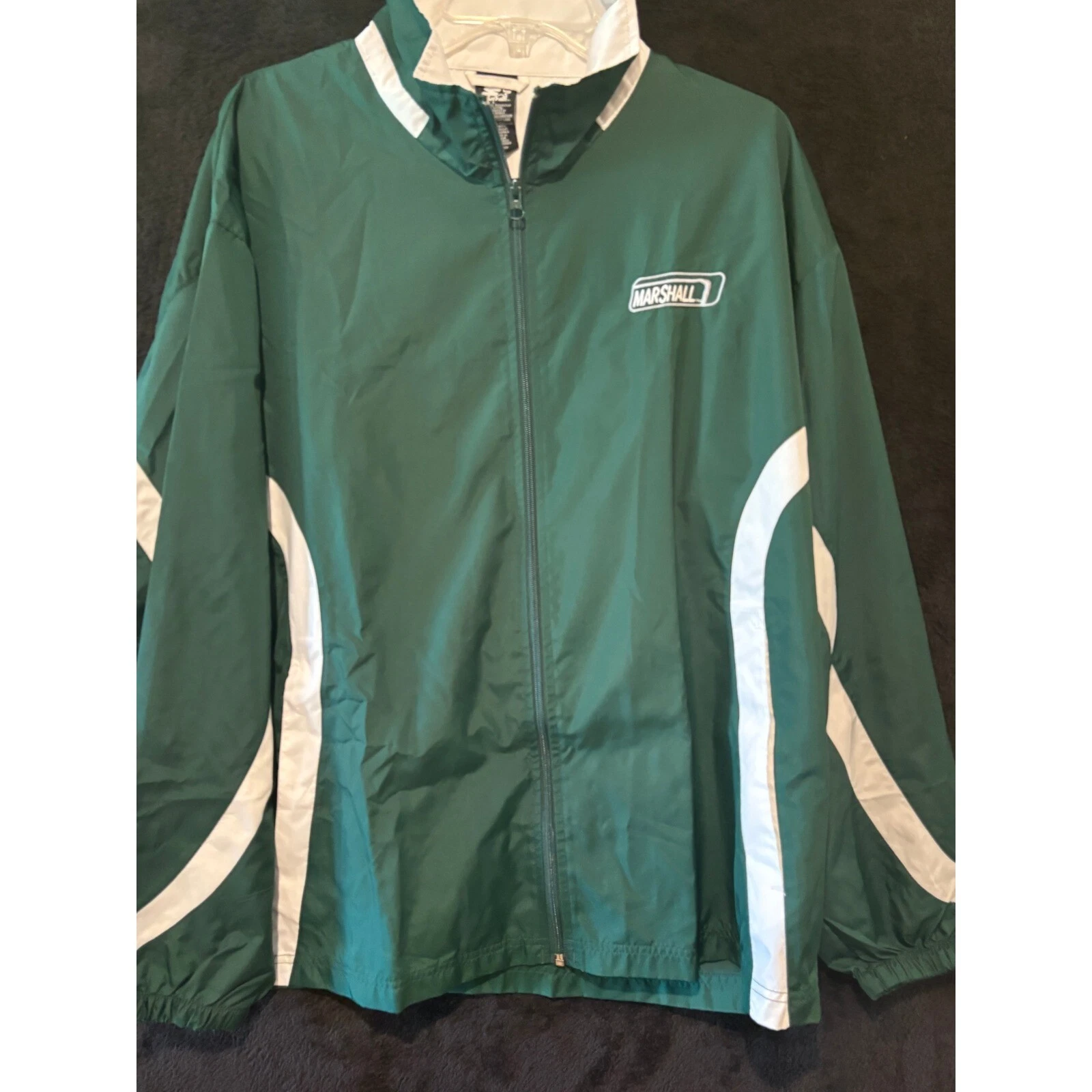 VETEMENTS Giacca a vento Starter Marshall Thundering Herd full zip verde L