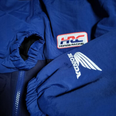 GU x HONDA HRC HONDA RACING nylon jacket Size: S Blue EX cond