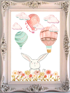 hot air balloon nursery prints