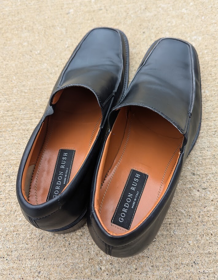 BRAND NEW Gordon Rush Square Toe Black Loafers Mismatched Sizes R 11 / L 10.5 Gordon Rush Loafers & Slip-Ons for Men on Sale up to 90% Off  main image 3