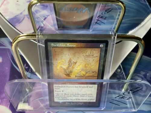 (Foil Schematic Retro) x1x Swiftfoot Boots (BRO) The Brothers' War NM MtG - Picture 1 of 1