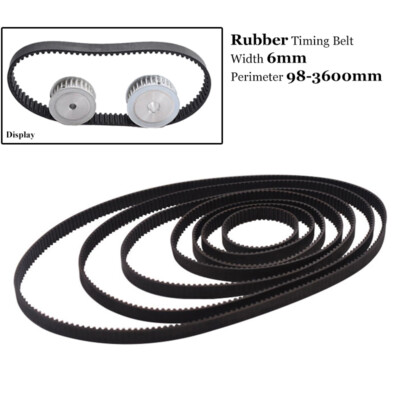 2GT 6mm Zahnriemen Keilriemen Gummi Antriebsriemen Timing Belt 3D Drucker