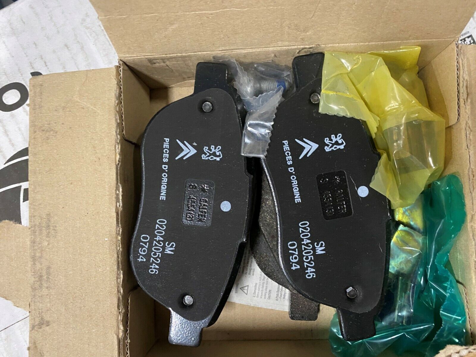 Genuine Peugeot 206 & 307 Front Brake Pad Kit 1611140980 OBS | eBay