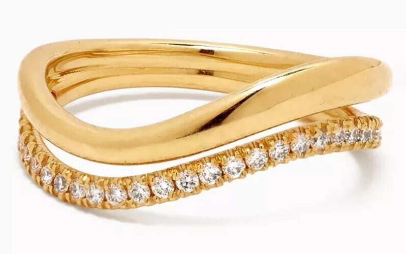 0.64ct Natural Round Diamond 14k BIS Hallmarked Yellow Gold Wedding Band Ring