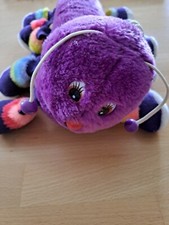 Plüsch Tausendfüßler Raupe Stofftier Kuscheltier ca. 38cm Vintage gut