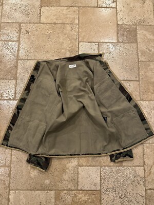 Saint Laurent x Hedi Gold Trimmed M65 Military Camo Jacket | eBay