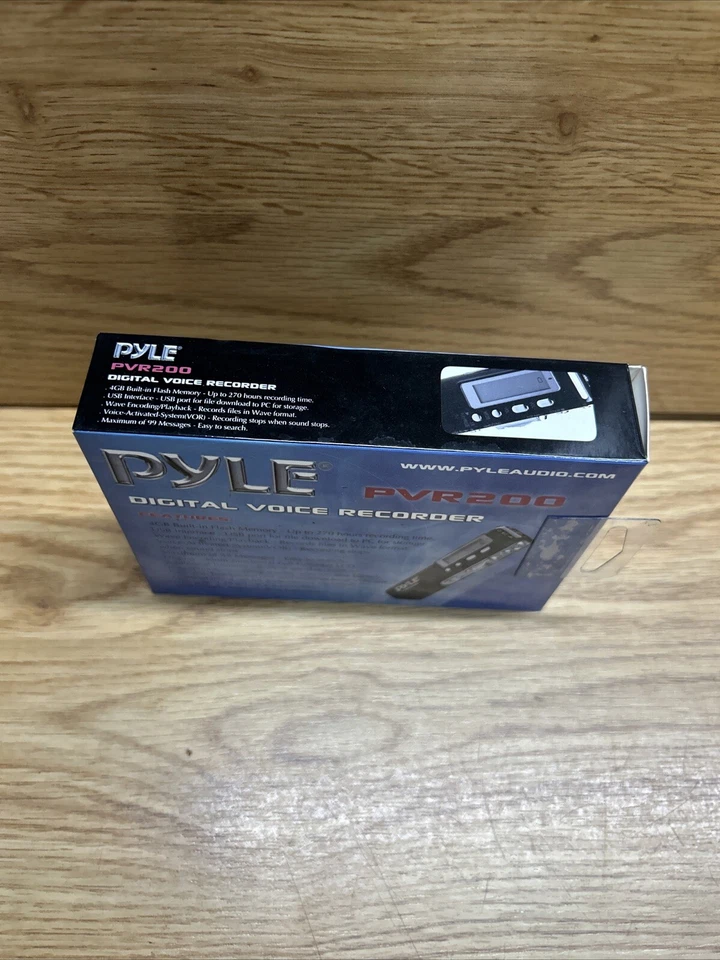 New Pyle 4GB PVR200 272 hour Digital Voice Recorder W/USB cable to connect To PC - Image 2 of 4