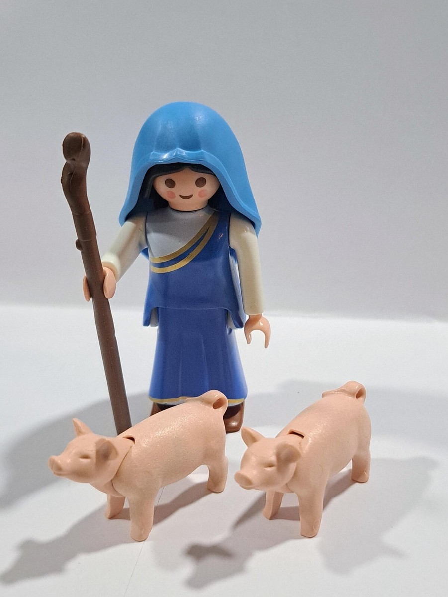 PLAYMOBIL MARIA CON CERDOS ALDEANA BELEN 21/3/18