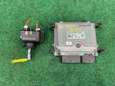   2008-2012 Mercedes C300 W204 ECU ECM Engine Computer Ignition Key Set OEM