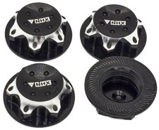 NHX RC 1/8 17mm Aluminum Wheel Nuts 4 Black